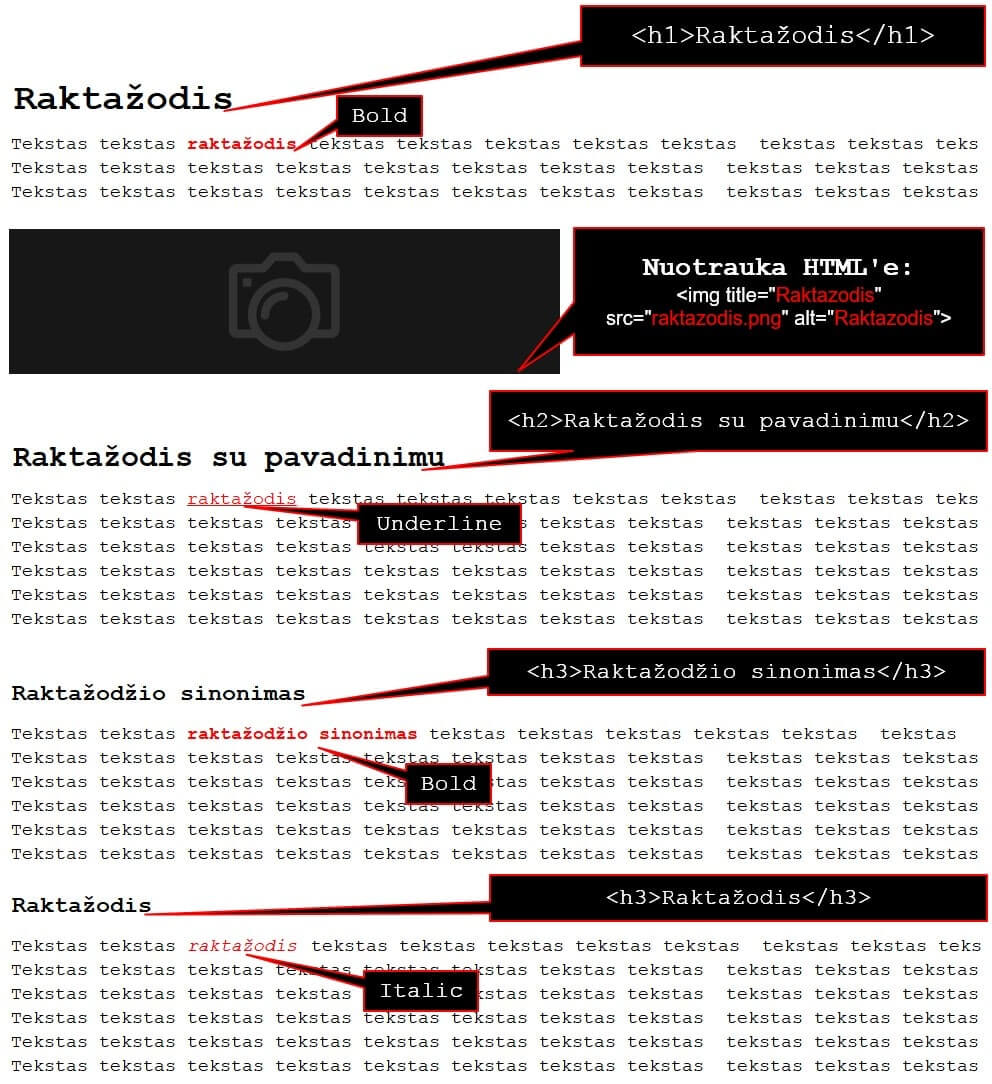 SEO tekstai